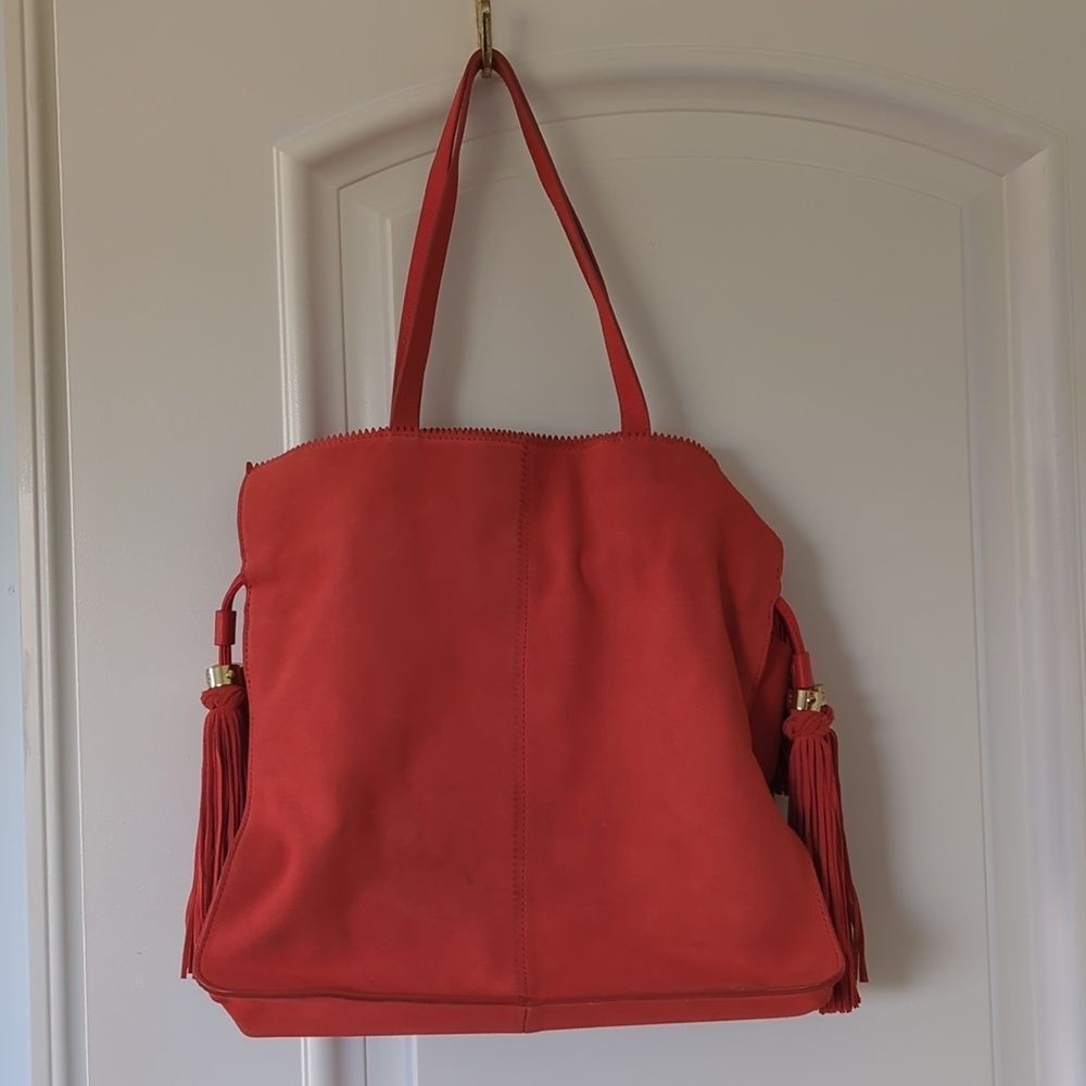 C. Wonder Orange Leather Tote Bag